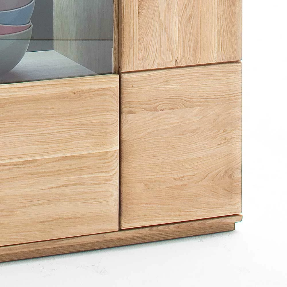 Beste Bewertungen von ⭐ Vitrine Highboard Optional Mit LED Pontros Eiche Bianco Teilmassiv 🛒 – Bild 4