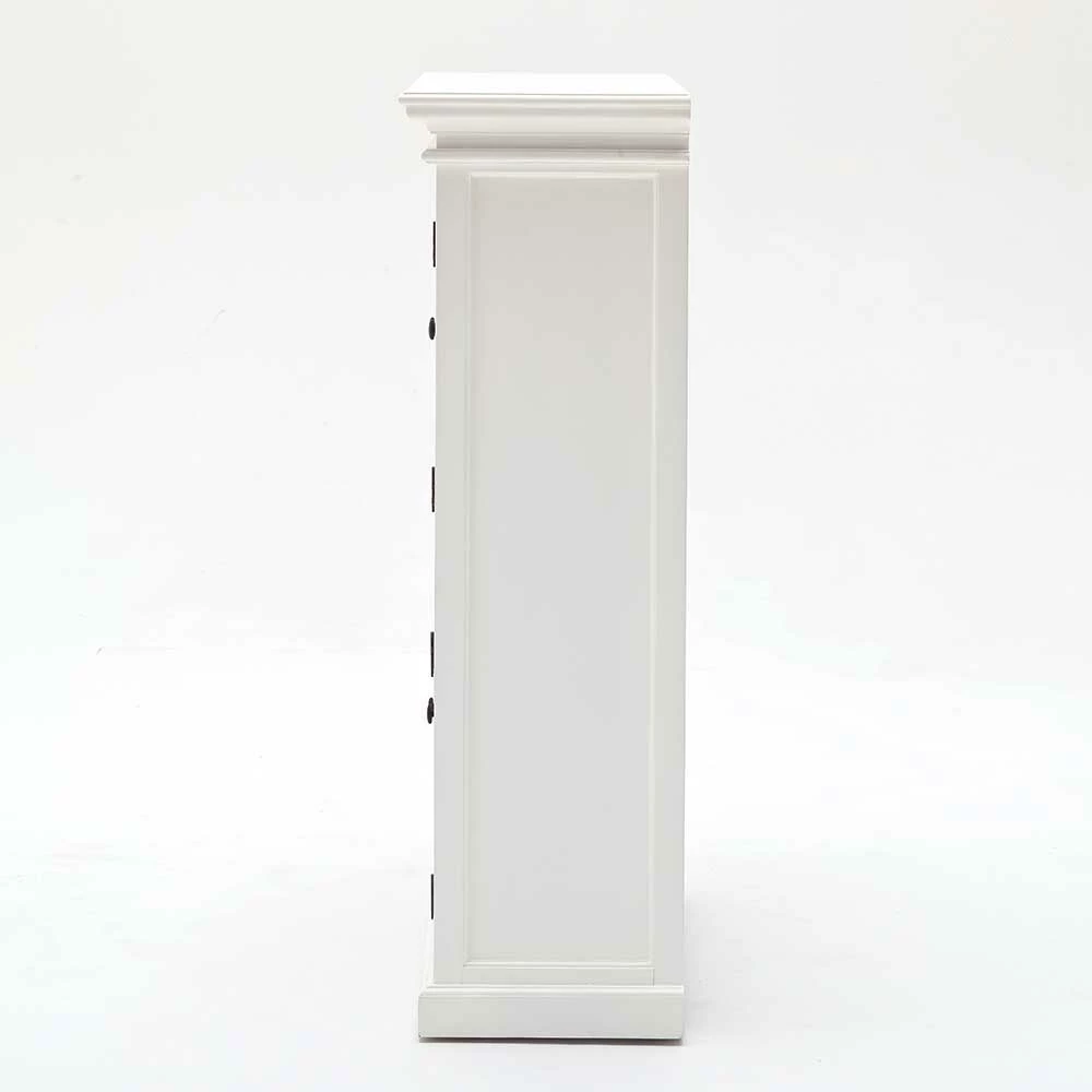 Auslauf 🥰 Weißes Highboard Mit 4 Glastüren Venzeno Landhaus 🔔 – Bild 6