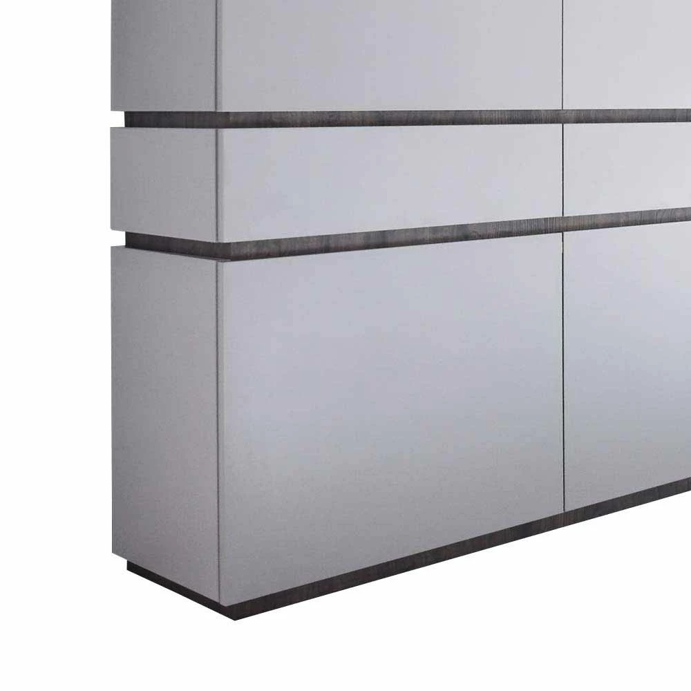 Besorgen 🎁 Weißes Highboard Mit Absetzungen In Wenge - Omidas 🧨 – Bild 4