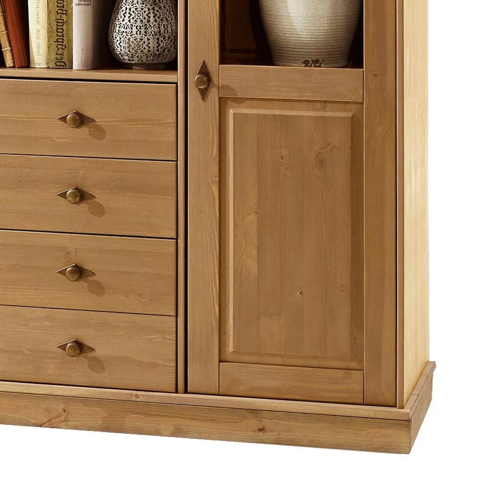 Budget ✨ Wohnzimmer Highboard Piatra Aus Kiefer Teilmassiv 👏 – Bild 3