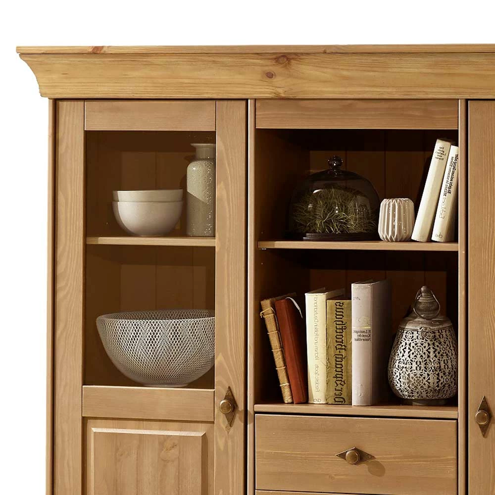 Budget ✨ Wohnzimmer Highboard Piatra Aus Kiefer Teilmassiv 👏 – Bild 4